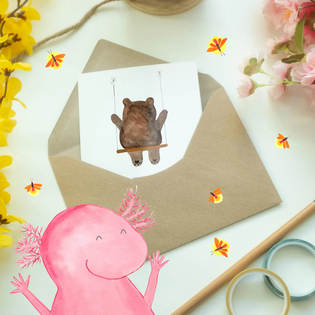 Greetings card Lass los, was dich traurig macht, halt fest, was dich glücklich macht. Geburtstagskarte, Ansichtskarten, Klappkarte, Einladungskarte, Hochzeitskarte, Karte, Grußkarte, Glückwunschkarte