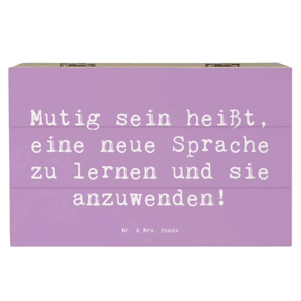 Holzkiste Spruch Sprachen Lernen und Anwenden Schatzkiste, Erinnerungsbox, Dekokiste, Aufbewahrungsbox, Kiste, Erinnerungskiste, Holzkiste, Geschenkdose, Geschenkbox, XXL, Schatulle, Truhe