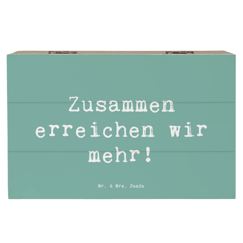 Holzkiste Spruch Im Team zusammenarbeiten Holzkiste, Geschenkdose, Erinnerungsbox, Aufbewahrungsbox, Schatulle, Kiste, Dekokiste, Truhe, Schatzkiste, XXL, Erinnerungskiste, Geschenkbox