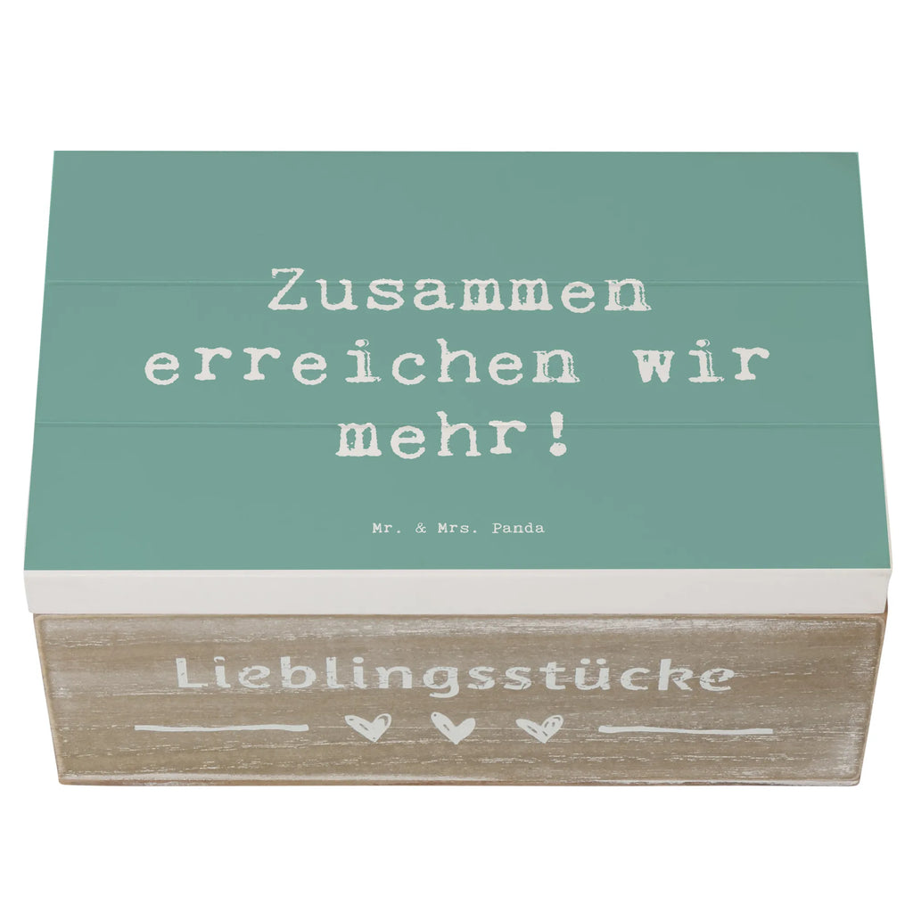Holzkiste Spruch Im Team zusammenarbeiten Holzkiste, Geschenkdose, Erinnerungsbox, Aufbewahrungsbox, Schatulle, Kiste, Dekokiste, Truhe, Schatzkiste, XXL, Erinnerungskiste, Geschenkbox