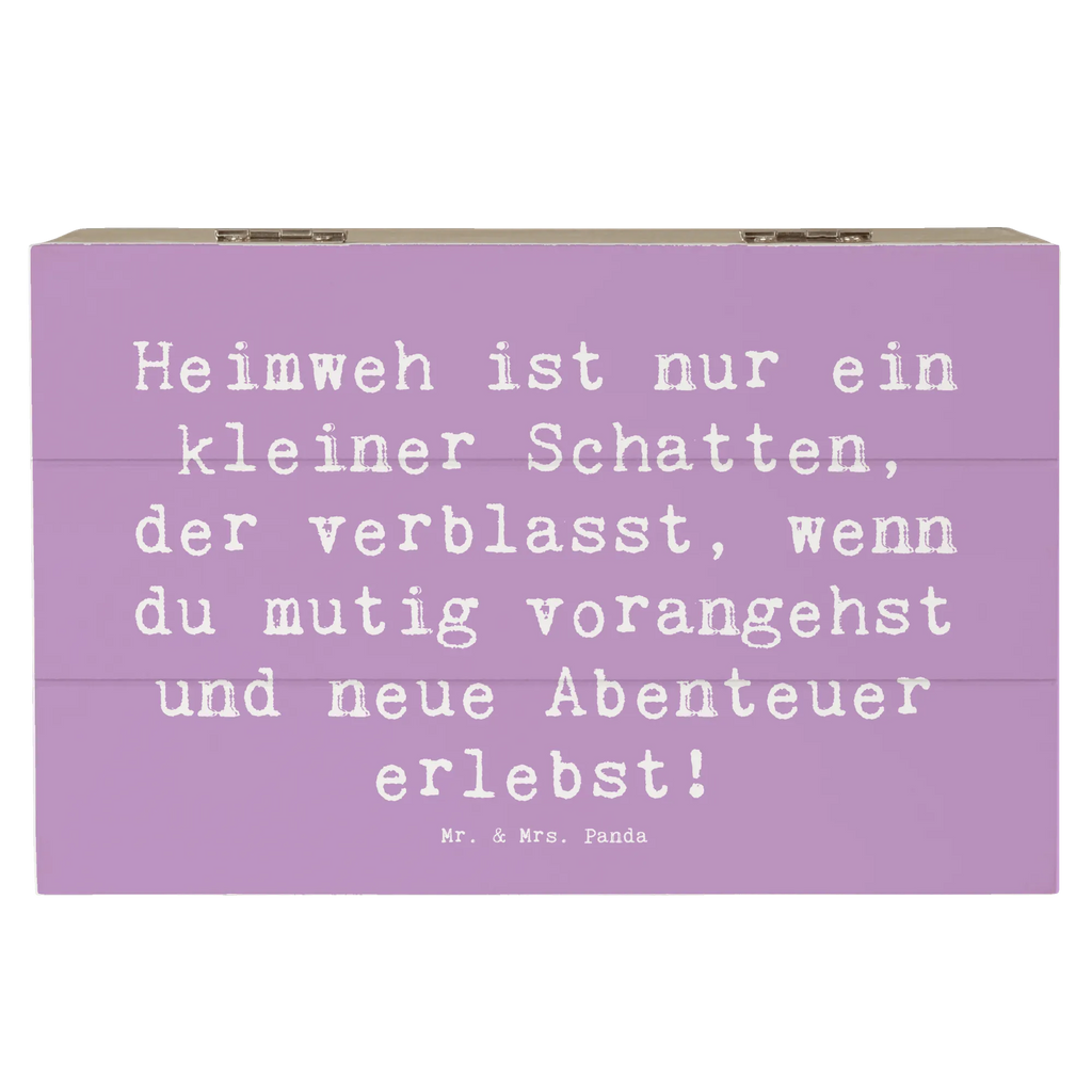 Wooden chest Saying Heimweh ist nur ein kleiner Schatten, der verblasst, wenn du mutig vorangehst und neue Abenteuer erlebst! Schatulle, Kiste, Schatzkiste, Erinnerungsbox, Holzkiste, Truhe, XXL, Geschenkbox, Aufbewahrungsbox, Dekokiste, Erinnerungskiste, Geschenkdose, sprüche, zitate, spruch kollektion, inspiration, motivation, lebensweisheiten, geschenkideen, wanddeko, wohnaccessoires, sprüche sammlung, schöne sprüche, glück, liebe, freude, lächeln, alltag verschönern, nachhaltige geschenke, dekoration, kreativ, einzigartig, shopify, mr and mrs panda