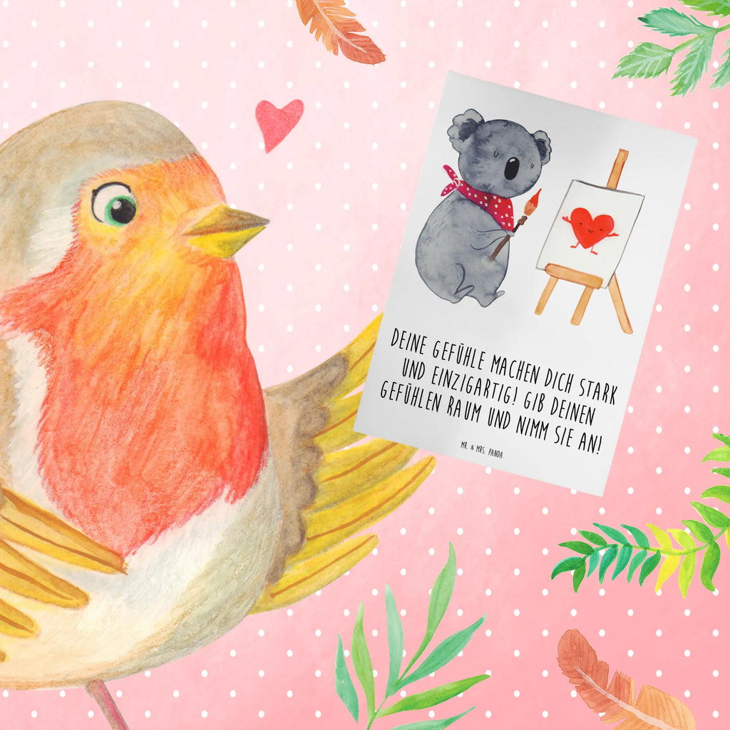 Greetings card Deine Gefühle machen dich stark und einzigartig! Gib deinen Gefühlen Raum und nimm sie an! Glückwunschkarte, Ansichtskarten, Karte, Klappkarte, Einladungskarte, Hochzeitskarte, Grußkarte, Geburtstagskarte