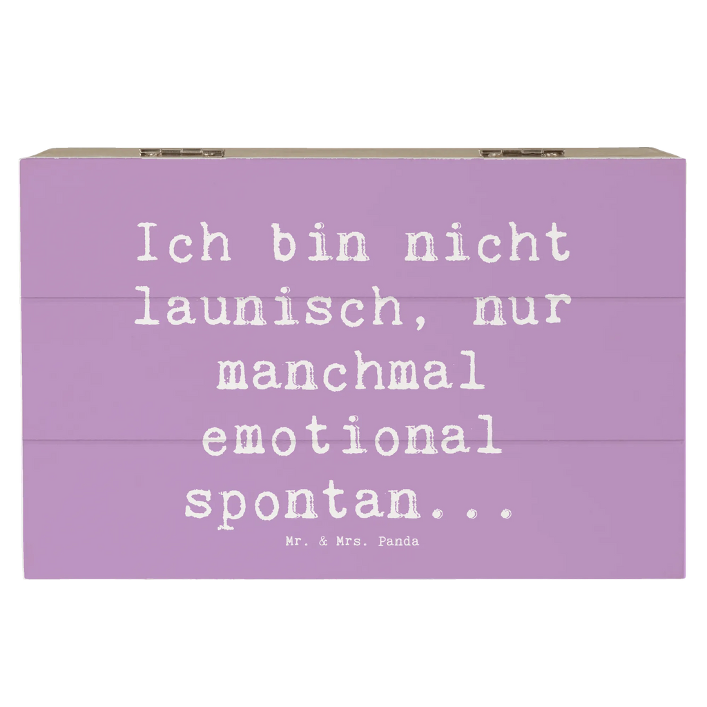 Holzkiste Spruch Emotionen ausdrücken Truhe, Geschenkbox, Schatulle, Schatzkiste, Kiste, Holzkiste, Erinnerungsbox, Erinnerungskiste, Dekokiste, Geschenkdose, Aufbewahrungsbox, XXL