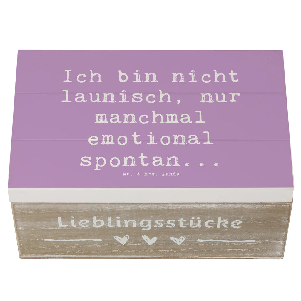 Holzkiste Spruch Emotionen ausdrücken Truhe, Geschenkbox, Schatulle, Schatzkiste, Kiste, Holzkiste, Erinnerungsbox, Erinnerungskiste, Dekokiste, Geschenkdose, Aufbewahrungsbox, XXL