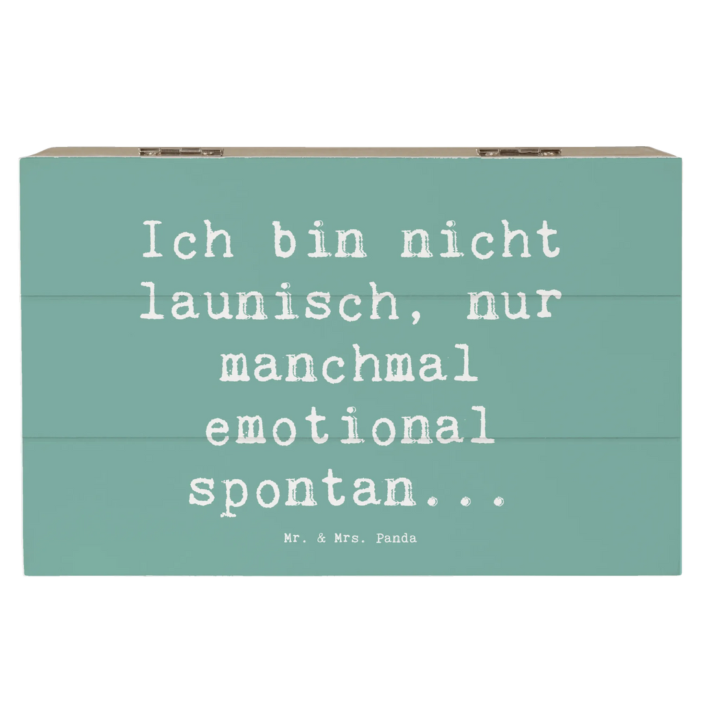 Holzkiste Spruch Emotionen ausdrücken Truhe, Geschenkbox, Schatulle, Schatzkiste, Kiste, Holzkiste, Erinnerungsbox, Erinnerungskiste, Dekokiste, Geschenkdose, Aufbewahrungsbox, XXL