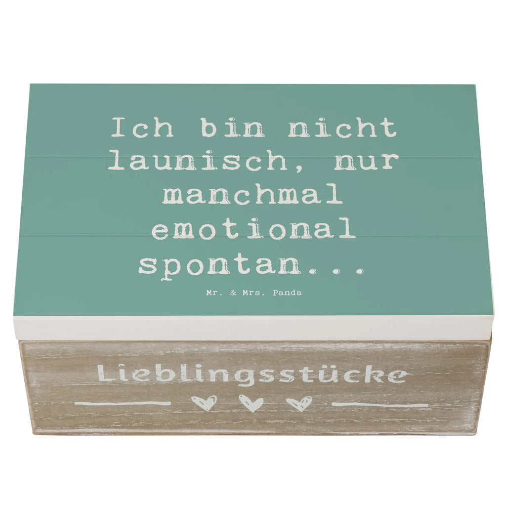 Holzkiste Spruch Emotionen ausdrücken Truhe, Geschenkbox, Schatulle, Schatzkiste, Kiste, Holzkiste, Erinnerungsbox, Erinnerungskiste, Dekokiste, Geschenkdose, Aufbewahrungsbox, XXL