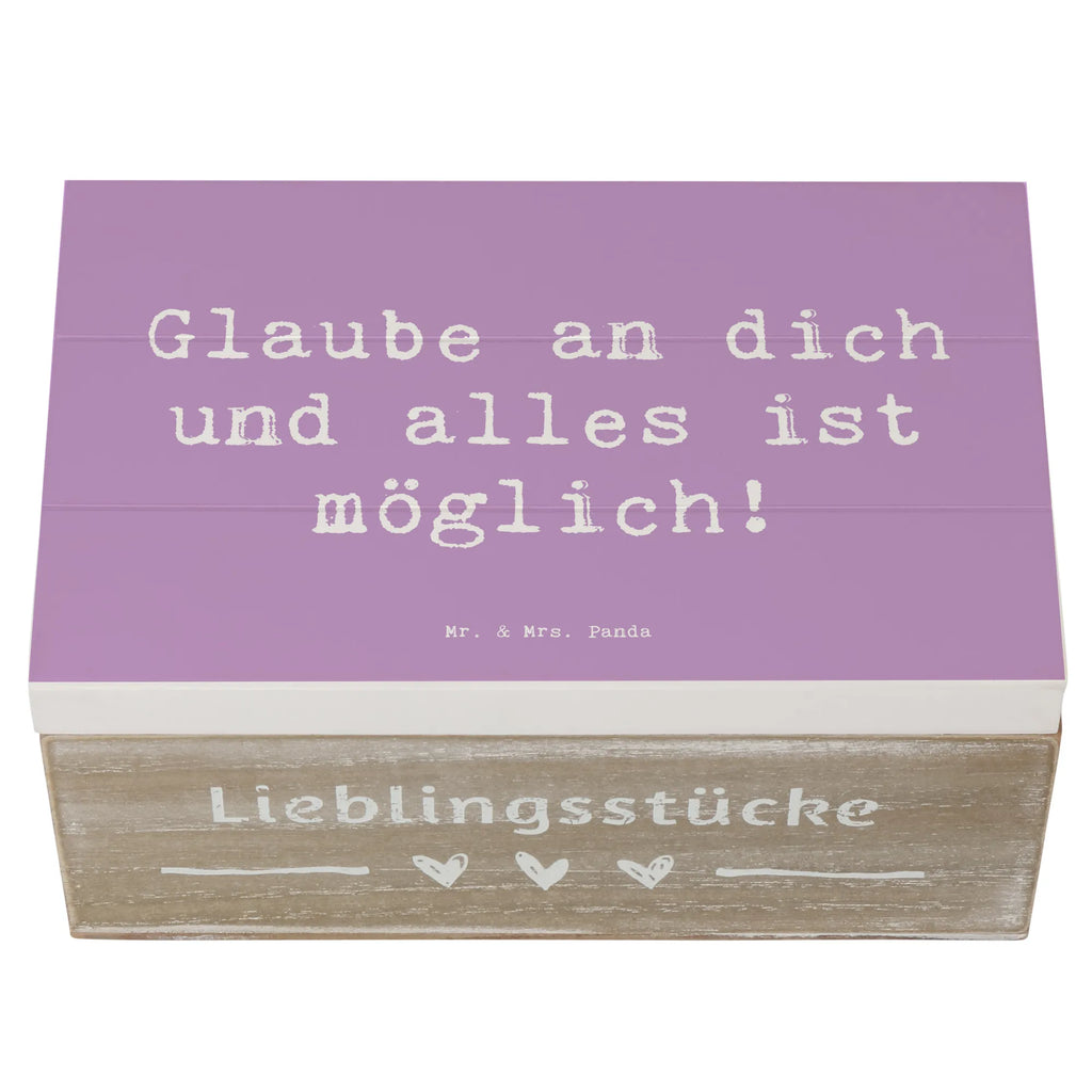 Holzkiste Spruch Vertrauen in eigene Fähigkeiten haben Truhe, Erinnerungsbox, Geschenkbox, Geschenkdose, Aufbewahrungsbox, Schatulle, Kiste, Dekokiste, Erinnerungskiste, XXL, Schatzkiste, Holzkiste