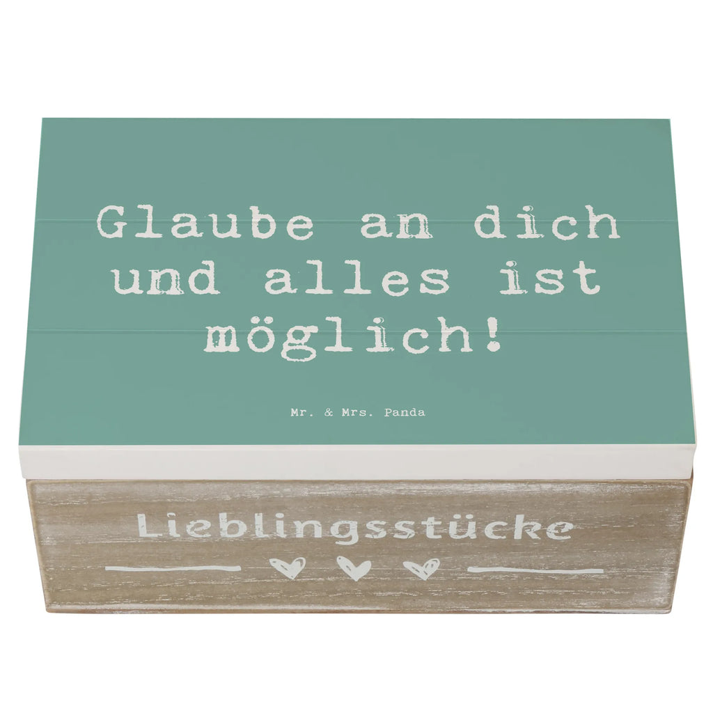 Holzkiste Spruch Vertrauen in eigene Fähigkeiten haben Truhe, Erinnerungsbox, Geschenkbox, Geschenkdose, Aufbewahrungsbox, Schatulle, Kiste, Dekokiste, Erinnerungskiste, XXL, Schatzkiste, Holzkiste