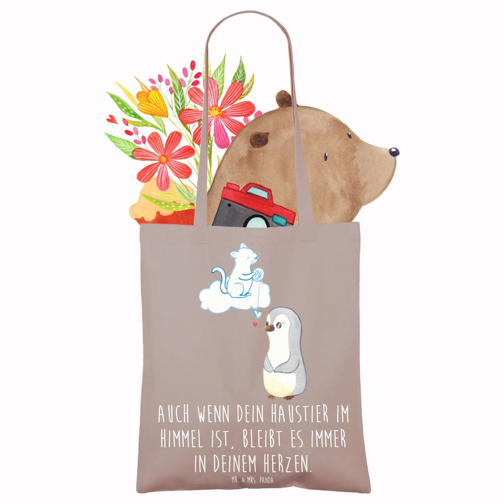 Tote bag Auch wenn dein Haustier im Himmel ist, bleibt es immer in deinem Herzen. Einkaufstasche, Tragetasche, Jutebeutel, Shopper, Strandtasche, Beuteltasche, Jutetasche, Stofftasche, Beutel, Schultertasche, Einkaufstüte, Stoffbeutel, Badetasche, Laptoptasche, Tasche, Umhängetasche