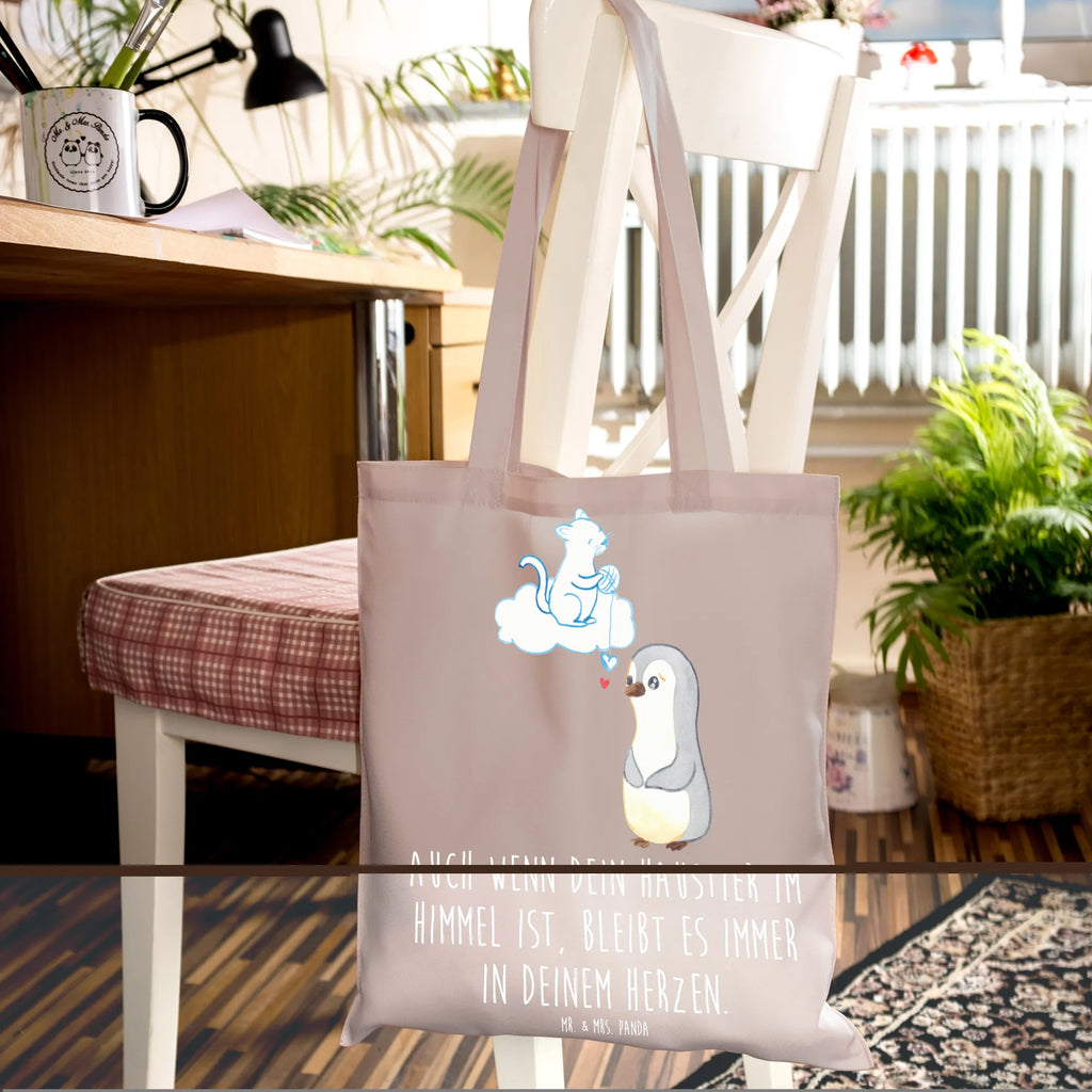 Tote bag Auch wenn dein Haustier im Himmel ist, bleibt es immer in deinem Herzen. Einkaufstasche, Tragetasche, Jutebeutel, Shopper, Strandtasche, Beuteltasche, Jutetasche, Stofftasche, Beutel, Schultertasche, Einkaufstüte, Stoffbeutel, Badetasche, Laptoptasche, Tasche, Umhängetasche