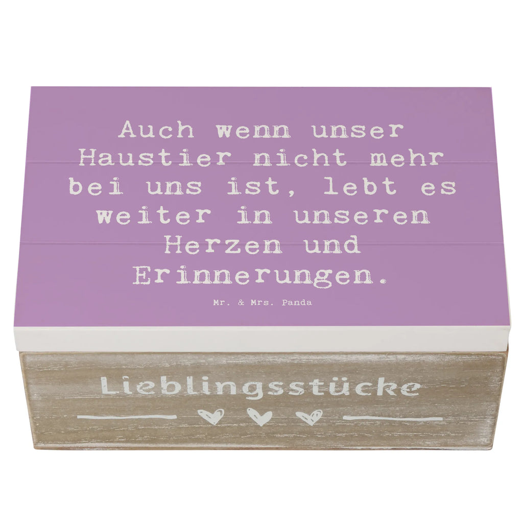 Wooden chest Saying Auch wenn unser Haustier nicht mehr bei uns ist, lebt es weiter in unseren Herzen und Erinnerungen. Dekokiste, Aufbewahrungsbox, Kiste, XXL, Erinnerungskiste, Geschenkbox, Truhe, Holzkiste, Erinnerungsbox, Schatulle, Geschenkdose, Schatzkiste