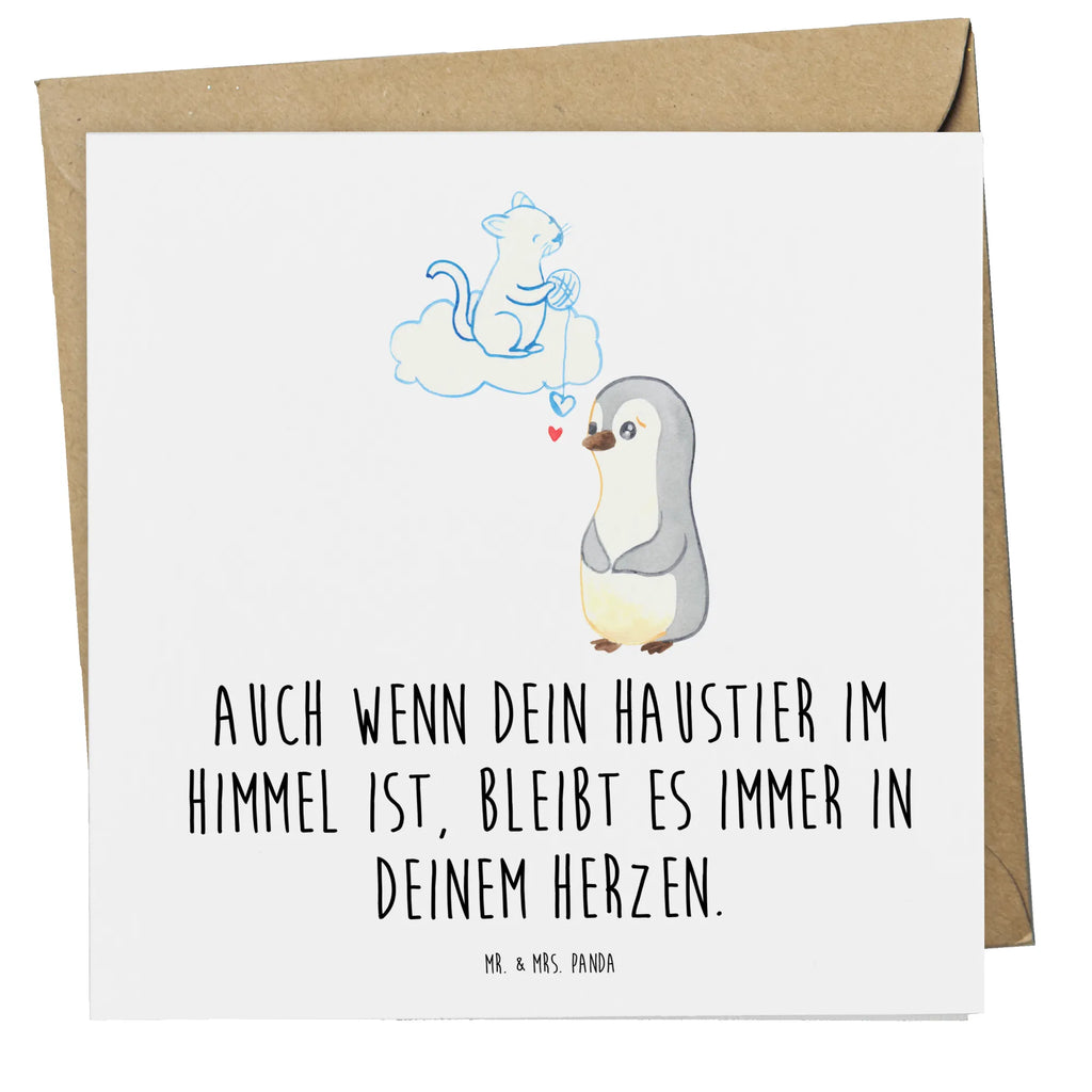 Deluxe Card Auch wenn dein Haustier im Himmel ist, bleibt es immer in deinem Herzen. Grußkarte, Einladungskarte, Klappkarte, Karte, Hochwertige Grußkarte, Geburtstagskarte, Glückwunschkarte, Hochzeitskarte, Hochwertige Klappkarte