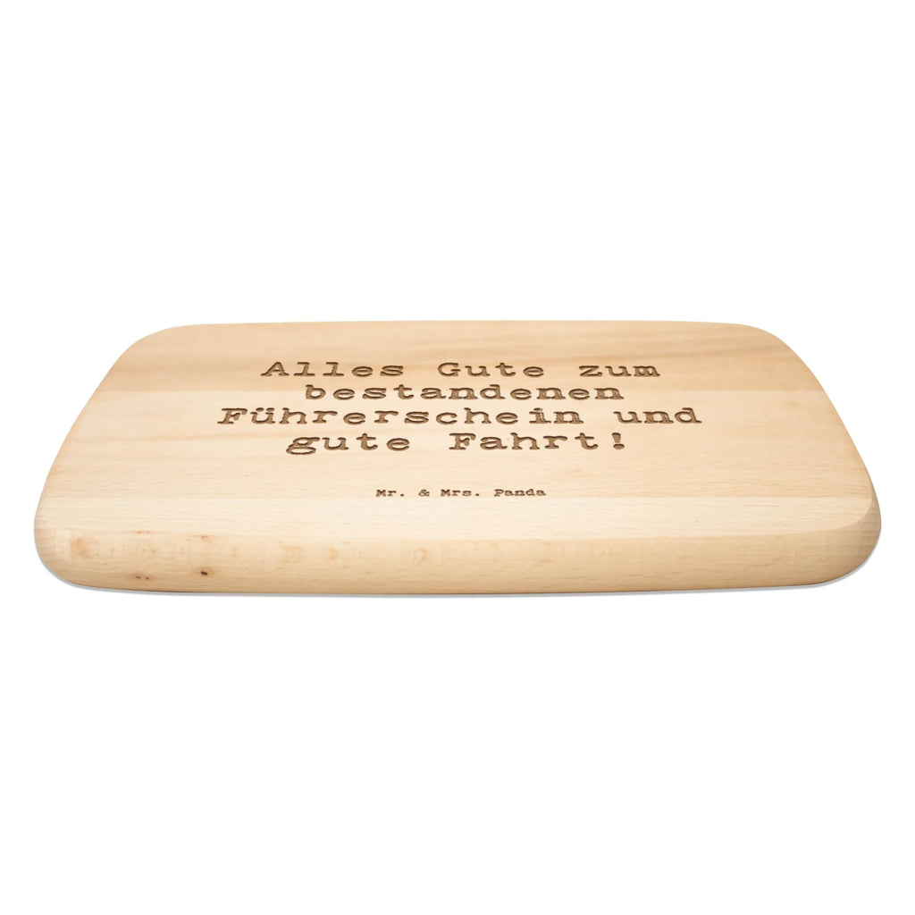 Serving board Saying Alles Gute zum bestandenen Führerschein und gute Fahrt! breakfast board, Board, cutting board