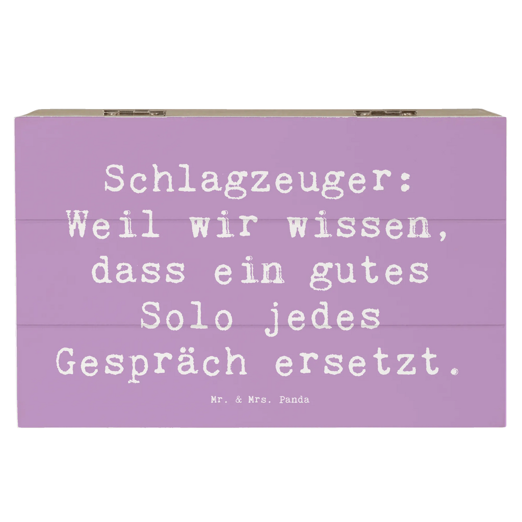 Holzkiste Spruch Schlagzeug Solo Aufbewahrungsbox, Erinnerungskiste, Dekokiste, Geschenkdose, Geschenkbox, XXL, Erinnerungsbox, Kiste, Truhe, Schatulle, Holzkiste, Schatzkiste, Instrumente, Geschenke Musiker, Musikliebhaber
