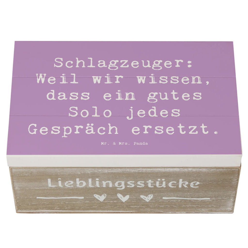 Holzkiste Spruch Schlagzeug Solo Aufbewahrungsbox, Erinnerungskiste, Dekokiste, Geschenkdose, Geschenkbox, XXL, Erinnerungsbox, Kiste, Truhe, Schatulle, Holzkiste, Schatzkiste, Instrumente, Geschenke Musiker, Musikliebhaber