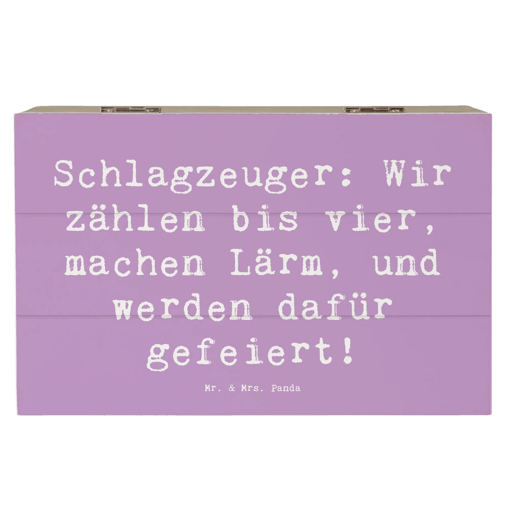 Wooden chest Saying Schlagzeuger: Wir zählen bis vier, machen Lärm, und werden dafür gefeiert! Geschenkbox, Erinnerungsbox, Schatulle, Kiste, Erinnerungskiste, Holzkiste, Schatzkiste, Dekokiste, Truhe, Geschenkdose, XXL, Aufbewahrungsbox, Instrumente, Geschenke Musiker, Musikliebhaber
