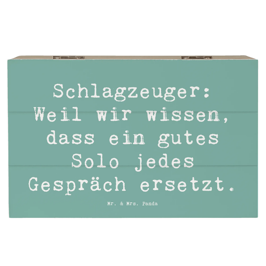 Holzkiste Spruch Schlagzeug Solo Aufbewahrungsbox, Erinnerungskiste, Dekokiste, Geschenkdose, Geschenkbox, XXL, Erinnerungsbox, Kiste, Truhe, Schatulle, Holzkiste, Schatzkiste, Instrumente, Geschenke Musiker, Musikliebhaber