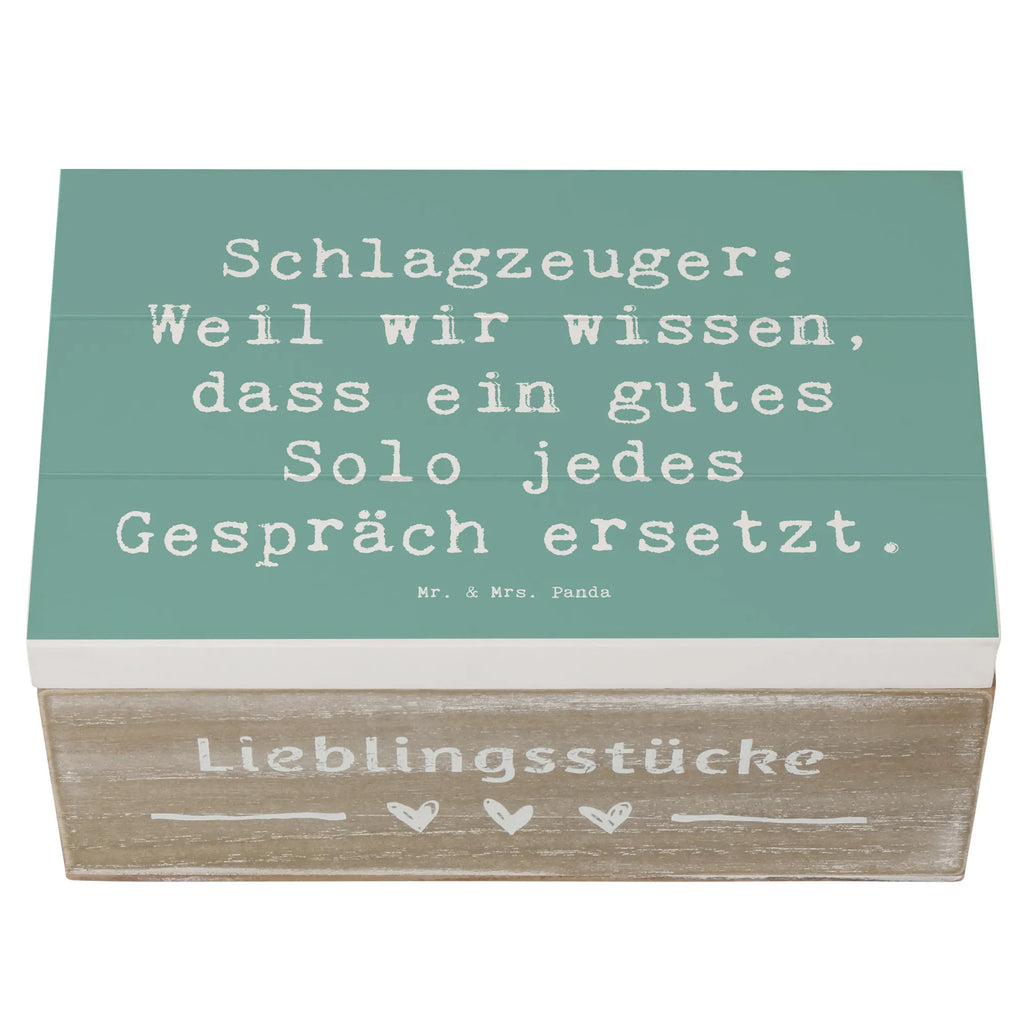Holzkiste Spruch Schlagzeug Solo Aufbewahrungsbox, Erinnerungskiste, Dekokiste, Geschenkdose, Geschenkbox, XXL, Erinnerungsbox, Kiste, Truhe, Schatulle, Holzkiste, Schatzkiste, Instrumente, Geschenke Musiker, Musikliebhaber