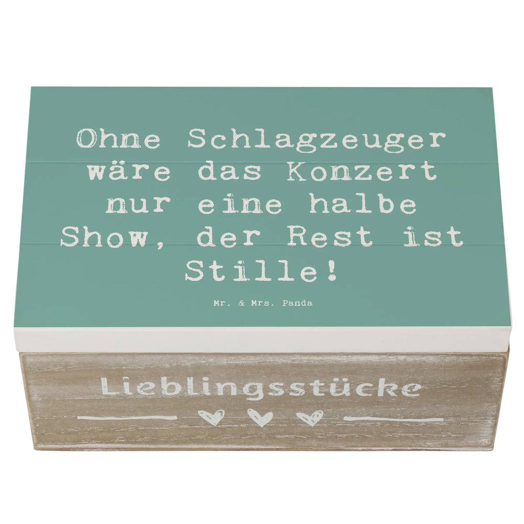 Wooden chest Saying Ohne Schlagzeuger wäre das Konzert nur eine halbe Show, der Rest ist Stille! Geschenkdose, Erinnerungskiste, Schatzkiste, Dekokiste, Erinnerungsbox, Kiste, Truhe, Schatulle, Holzkiste, XXL, Geschenkbox, Aufbewahrungsbox, Instrumente, Geschenke Musiker, Musikliebhaber