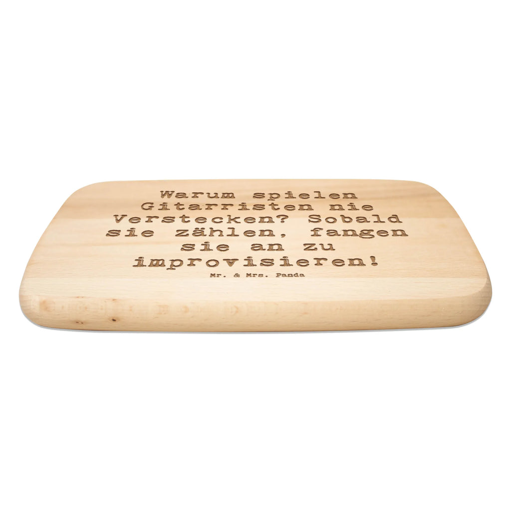 Serving board Saying Warum spielen Gitarristen nie Verstecken? Sobald sie zählen, fangen sie an zu improvisieren! Board, breakfast board, cutting board, Instruments, gifts for musicians, music enthusiasts