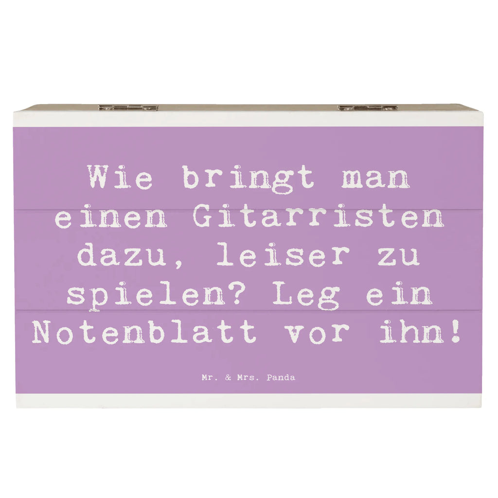 Holzkiste Spruch Gitarren Trick Erinnerungskiste, Erinnerungsbox, Geschenkbox, Kiste, Dekokiste, Geschenkdose, Truhe, XXL, Holzkiste, Schatulle, Aufbewahrungsbox, Schatzkiste, Instrumente, Geschenke Musiker, Musikliebhaber