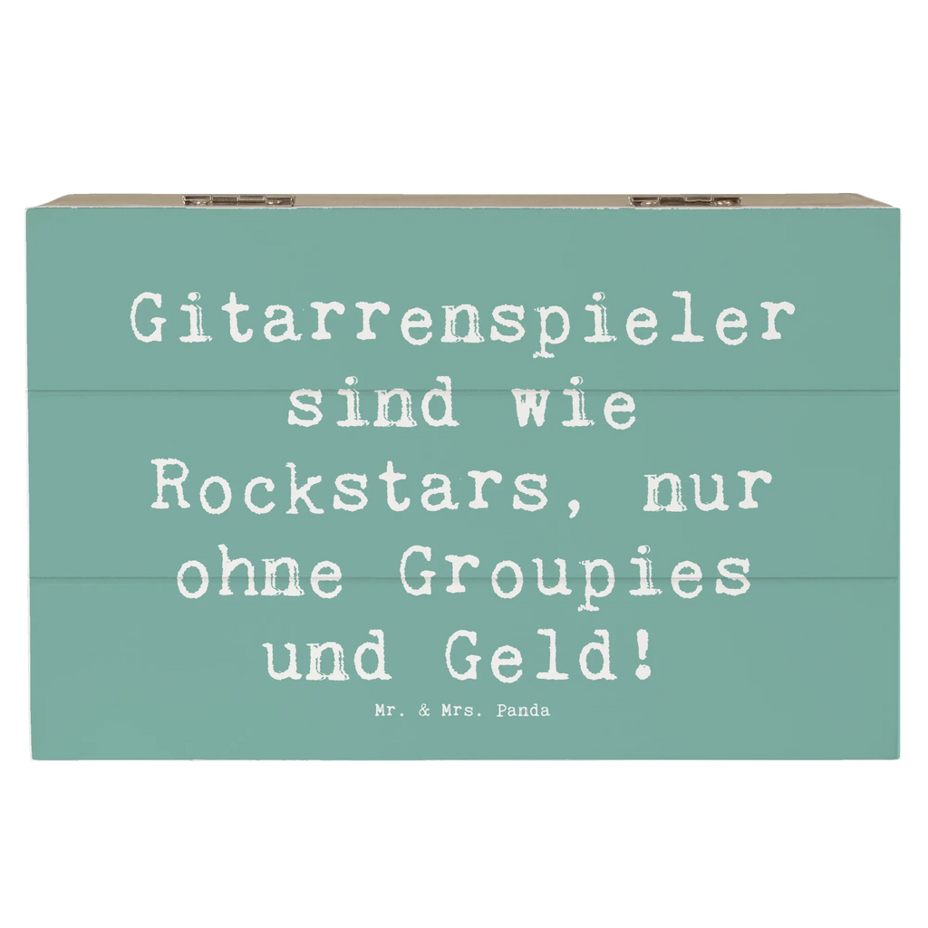 Holzkiste Spruch Gitarre Helden Schatzkiste, XXL, Kiste, Schatulle, Erinnerungskiste, Geschenkdose, Holzkiste, Geschenkbox, Dekokiste, Aufbewahrungsbox, Truhe, Erinnerungsbox, Instrumente, Geschenke Musiker, Musikliebhaber