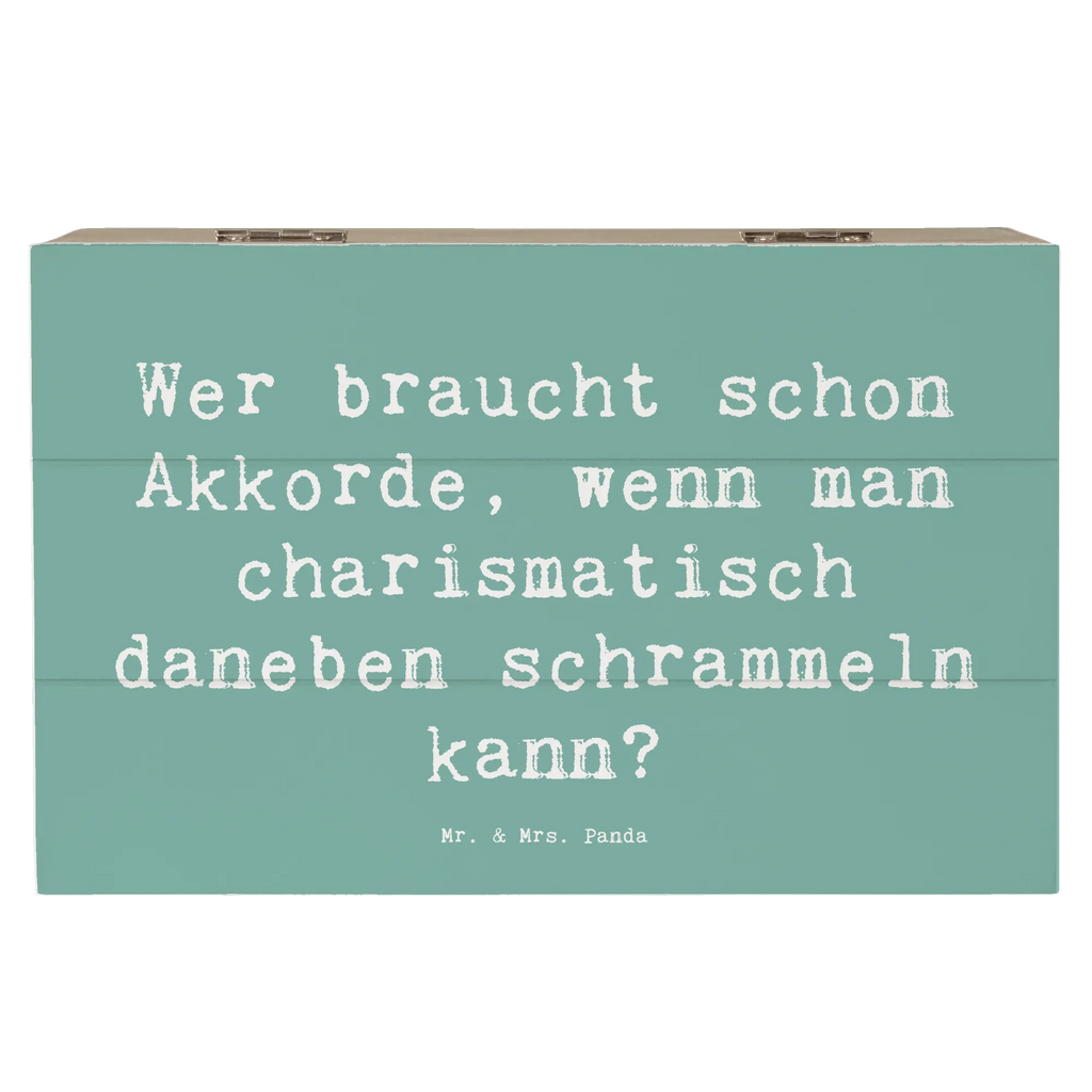 Holzkiste Spruch Charisma Gitarre Erinnerungsbox, Holzkiste, Geschenkbox, Erinnerungskiste, Truhe, Dekokiste, Schatulle, Geschenkdose, Aufbewahrungsbox, Kiste, Schatzkiste, XXL, Instrumente, Geschenke Musiker, Musikliebhaber
