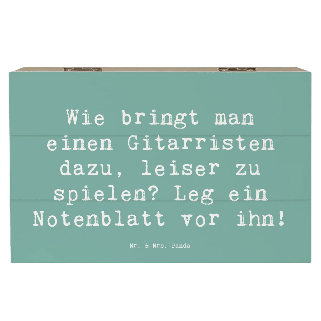 Holzkiste Spruch Gitarren Trick Erinnerungskiste, Erinnerungsbox, Geschenkbox, Kiste, Dekokiste, Geschenkdose, Truhe, XXL, Holzkiste, Schatulle, Aufbewahrungsbox, Schatzkiste, Instrumente, Geschenke Musiker, Musikliebhaber