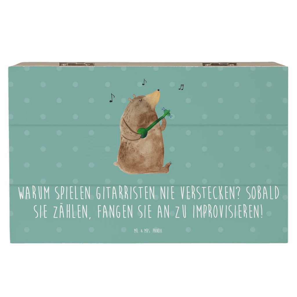 Holzkiste Gitarre Improvisation Schatulle, Erinnerungskiste, Geschenkbox, Erinnerungsbox, XXL, Dekokiste, Schatzkiste, Holzkiste, Geschenkdose, Aufbewahrungsbox, Kiste, Truhe, Instrumente, Geschenke Musiker, Musikliebhaber