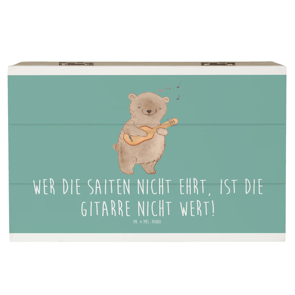 Holzkiste Gitarre Wert XXL, Kiste, Erinnerungsbox, Schatulle, Aufbewahrungsbox, Schatzkiste, Holzkiste, Geschenkbox, Erinnerungskiste, Geschenkdose, Dekokiste, Truhe, Instrumente, Geschenke Musiker, Musikliebhaber