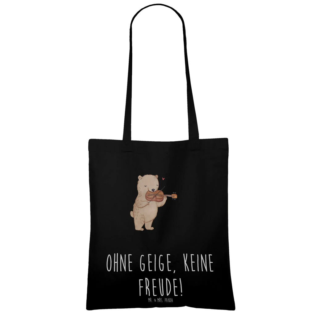 Tote bag Ohne Geige, keine Freude! Einkaufstüte, Stoffbeutel, Strandtasche, Umhängetasche, Stofftasche, Tragetasche, Shopper, Badetasche, Schultertasche, Jutetasche, Beutel, Beuteltasche, Laptoptasche, Tasche, Jutebeutel, Einkaufstasche, Instrumente, Geschenke Musiker, Musikliebhaber