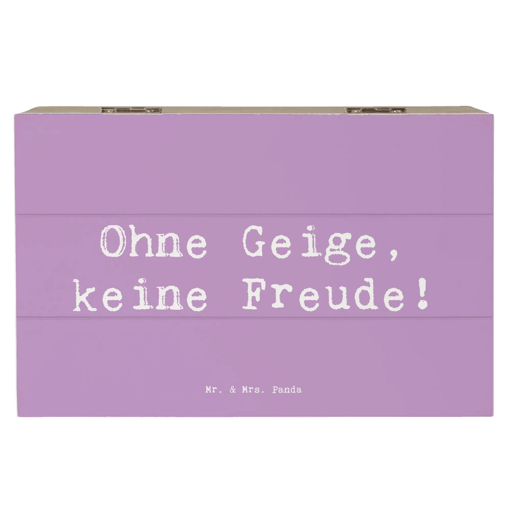 Holzkiste Spruch Geige Freude Erinnerungsbox, Truhe, Dekokiste, Holzkiste, Erinnerungskiste, Geschenkdose, Schatulle, Aufbewahrungsbox, XXL, Geschenkbox, Kiste, Schatzkiste, Instrumente, Geschenke Musiker, Musikliebhaber