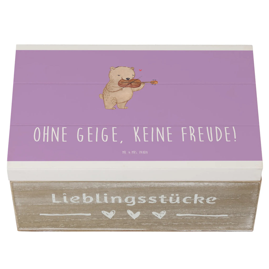Wooden chest Ohne Geige, keine Freude! Kiste, XXL, Schatulle, Holzkiste, Truhe, Erinnerungsbox, Schatzkiste, Dekokiste, Aufbewahrungsbox, Geschenkbox, Geschenkdose, Erinnerungskiste, Instrumente, Geschenke Musiker, Musikliebhaber