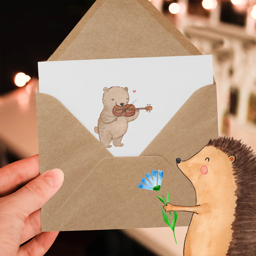 Deluxe Card Ohne Geige, keine Freude! Karte, Geburtstagskarte, Hochwertige Grußkarte, Klappkarte, Einladungskarte, Grußkarte, Hochzeitskarte, Glückwunschkarte, Hochwertige Klappkarte, Instrumente, Geschenke Musiker, Musikliebhaber