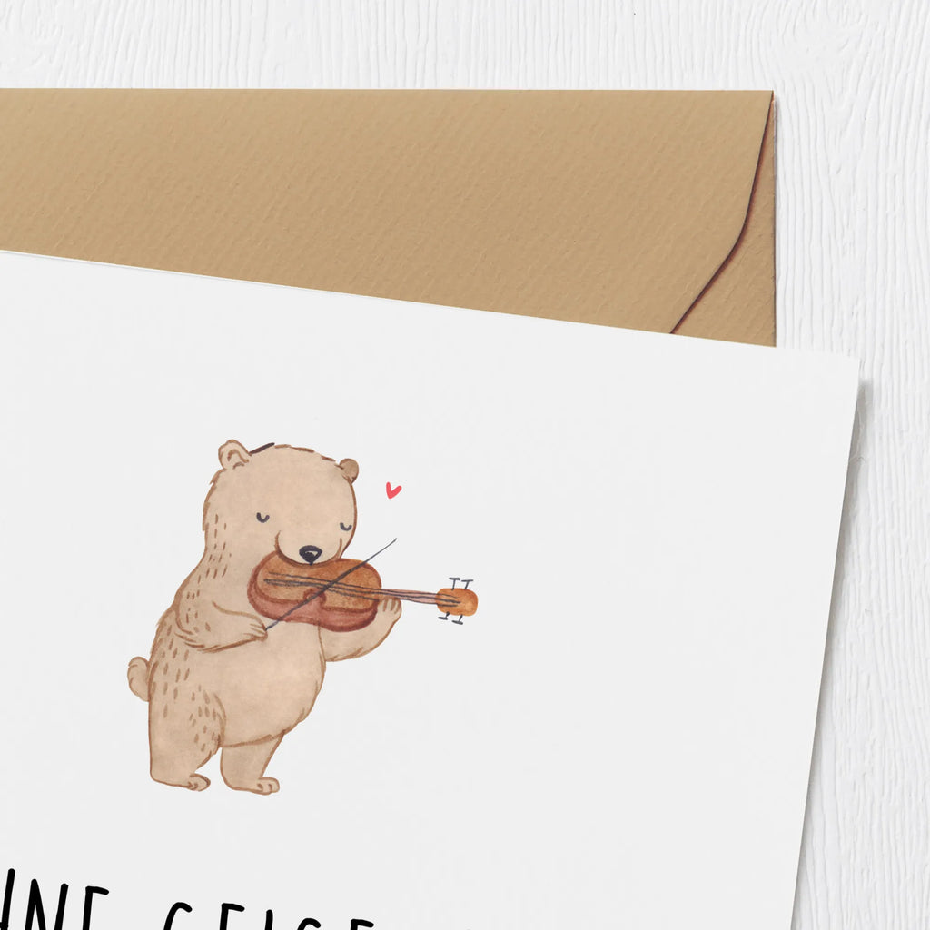 Deluxe Card Ohne Geige, keine Freude! Karte, Geburtstagskarte, Hochwertige Grußkarte, Klappkarte, Einladungskarte, Grußkarte, Hochzeitskarte, Glückwunschkarte, Hochwertige Klappkarte, Instrumente, Geschenke Musiker, Musikliebhaber