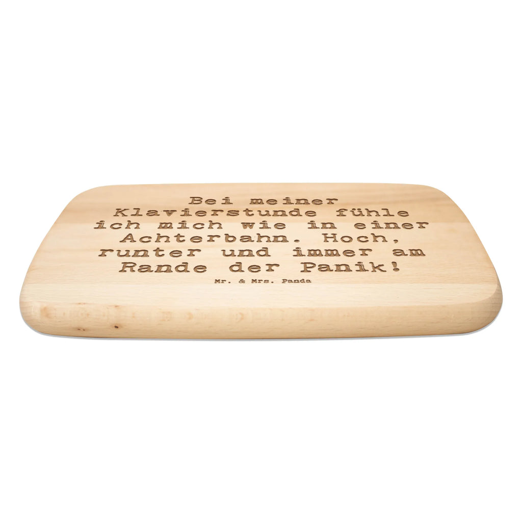 Śniadaniowa deska Przysłowie Bei meiner Klavierstunde fühle ich mich wie in einer Achterbahn. Hoch, runter und immer am Rande der Panik! Instrumenty, prezenty dla muzyków, miłośników muzyki