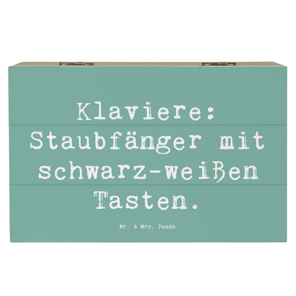 Holzkiste Spruch Klavier Staubfänger Schatzkiste, Geschenkdose, Erinnerungsbox, Holzkiste, Truhe, Schatulle, Dekokiste, Aufbewahrungsbox, Erinnerungskiste, Kiste, Geschenkbox, XXL, Instrumente, Geschenke Musiker, Musikliebhaber