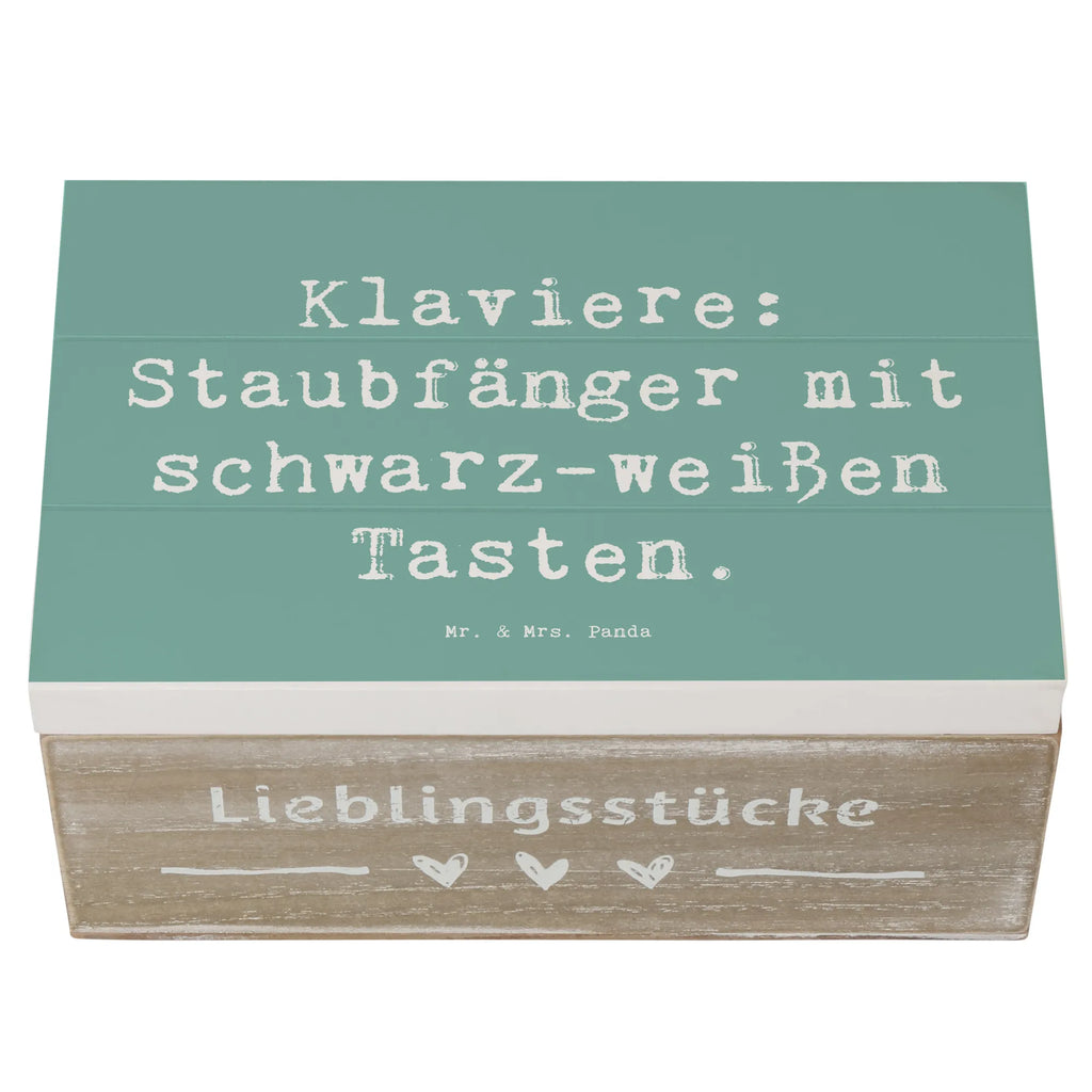Holzkiste Spruch Klavier Staubfänger Schatzkiste, Geschenkdose, Erinnerungsbox, Holzkiste, Truhe, Schatulle, Dekokiste, Aufbewahrungsbox, Erinnerungskiste, Kiste, Geschenkbox, XXL, Instrumente, Geschenke Musiker, Musikliebhaber