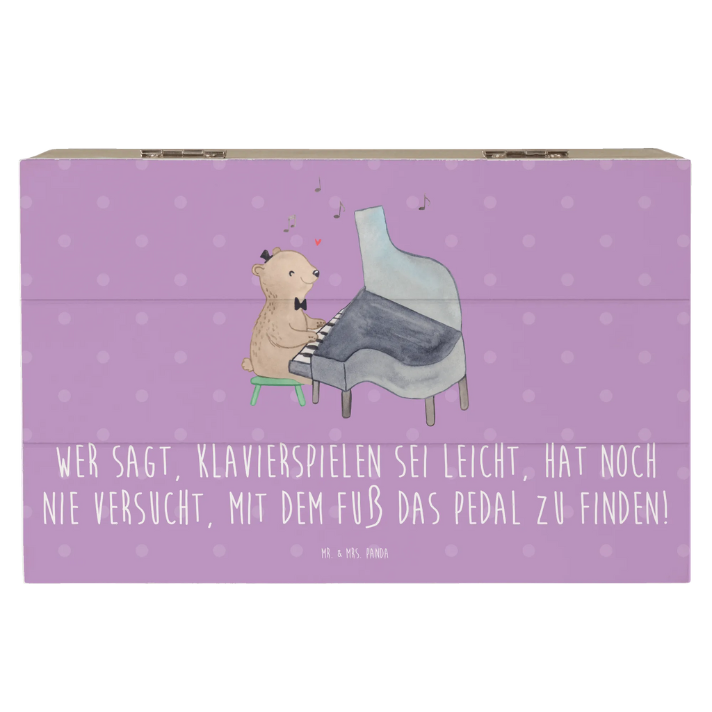 Wooden chest Wer sagt, Klavierspielen sei leicht, hat noch nie versucht, mit dem Fuß das Pedal zu finden! Holzkiste, Geschenkdose, Dekokiste, XXL, Truhe, Geschenkbox, Schatulle, Erinnerungsbox, Aufbewahrungsbox, Erinnerungskiste, Schatzkiste, Kiste, Instrumente, Geschenke Musiker, Musikliebhaber