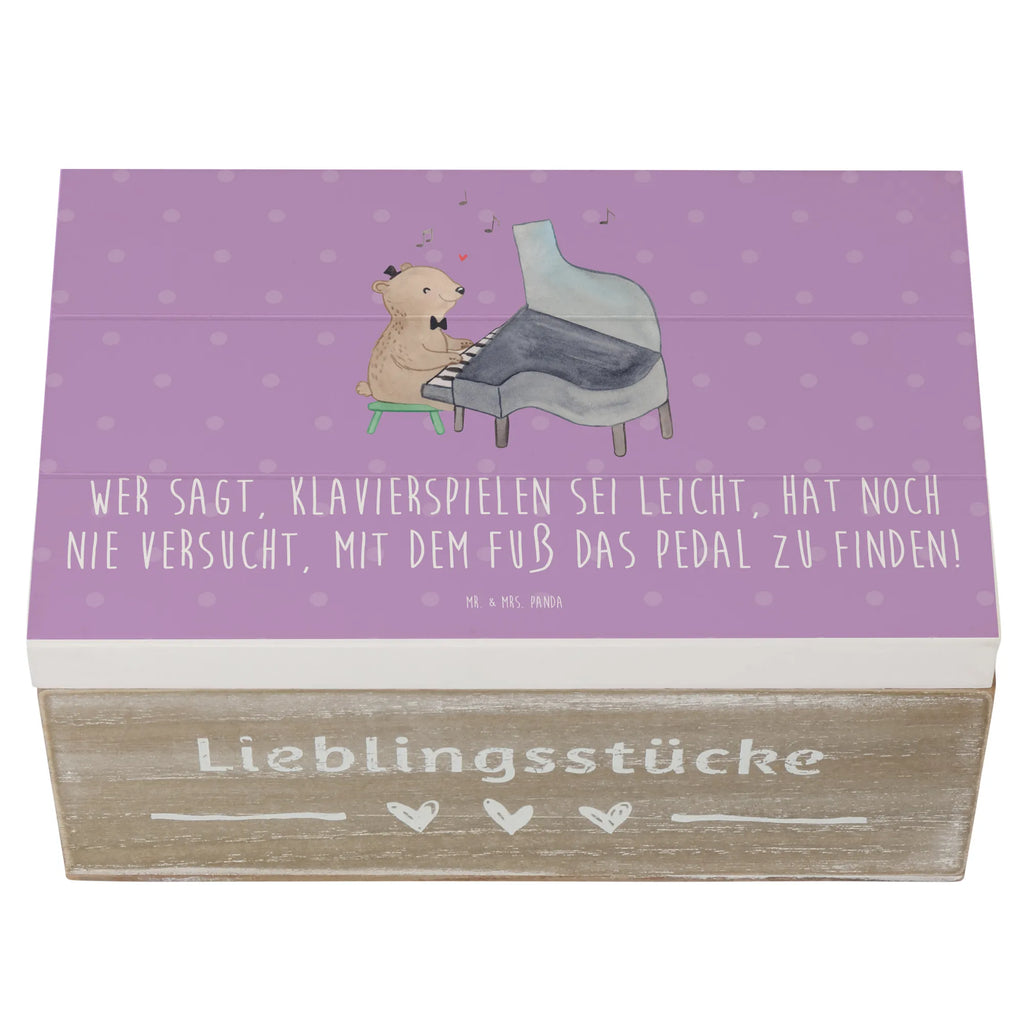 Wooden chest Wer sagt, Klavierspielen sei leicht, hat noch nie versucht, mit dem Fuß das Pedal zu finden! Holzkiste, Geschenkdose, Dekokiste, XXL, Truhe, Geschenkbox, Schatulle, Erinnerungsbox, Aufbewahrungsbox, Erinnerungskiste, Schatzkiste, Kiste, Instrumente, Geschenke Musiker, Musikliebhaber