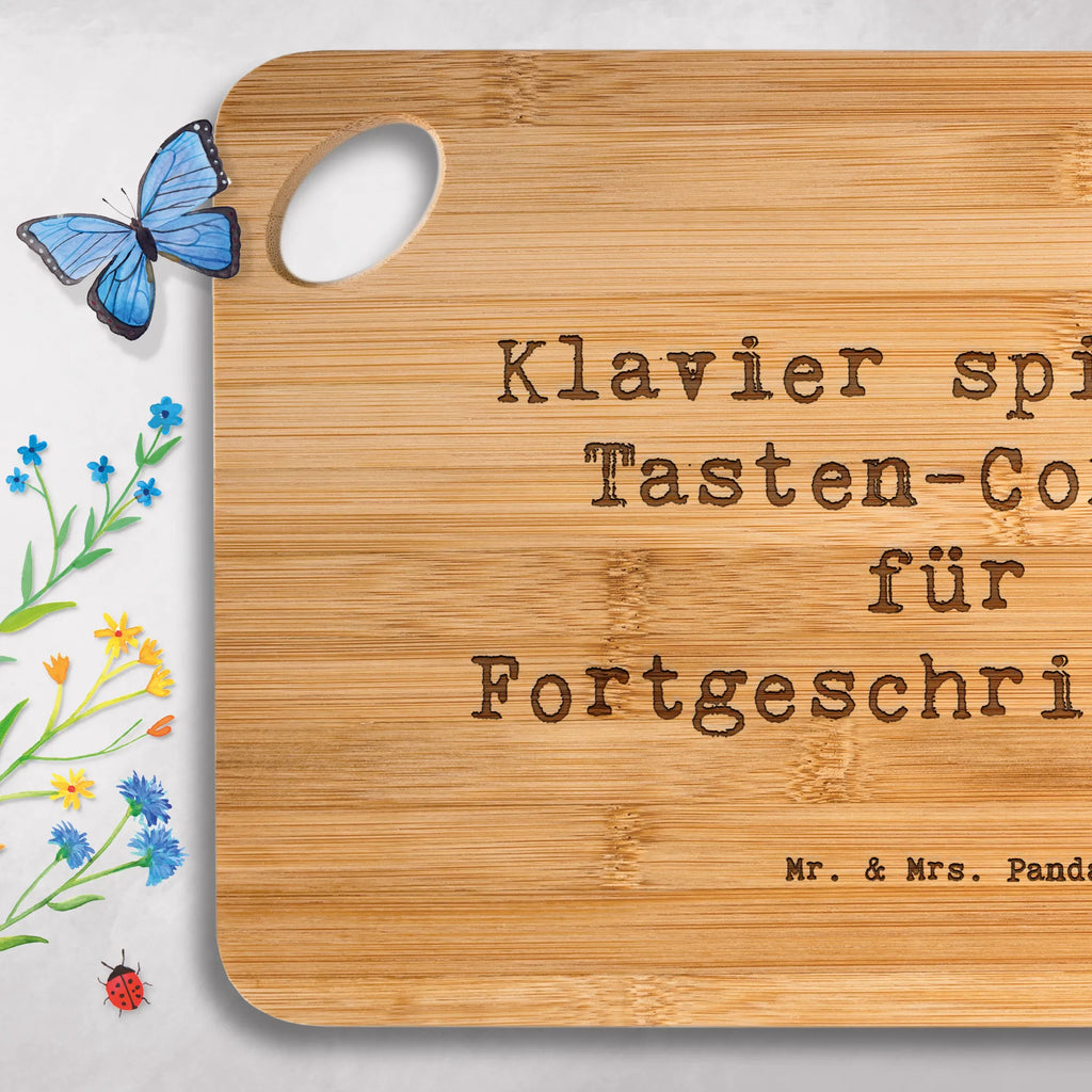 Bambus - deska do krojenia Przysłowie Klavier spielen: Tasten-Comedy für Fortgeschrittene! Instrumenty, prezenty dla muzyków, miłośników muzyki