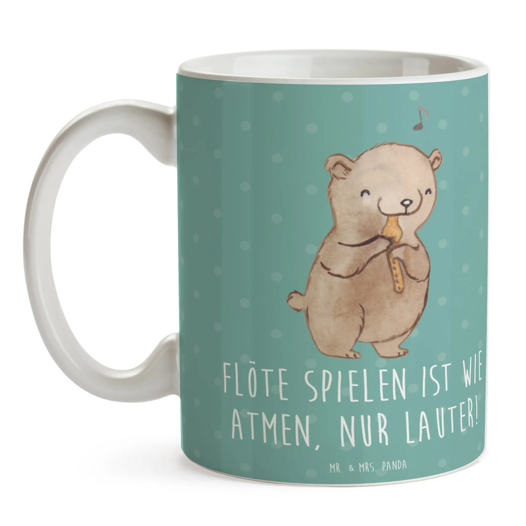 Mug Flöte spielen ist wie atmen, nur lauter! Geschenktasse, Keramiktasse, Tasse, Tasse mit Zitaten, Porzellantasse, Kaffeetasse, Bürotasse, Tasse mit Motiven, Teetasse, Instrumente, Geschenke Musiker, Musikliebhaber