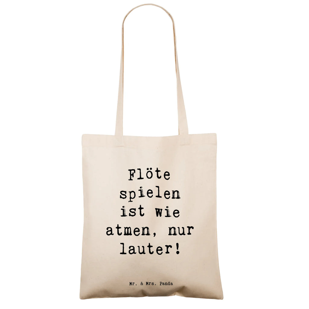 Tote bag Saying Flöte spielen ist wie atmen, nur lauter! Schultertasche, Einkaufstüte, Badetasche, Tasche, Stofftasche, Laptoptasche, Shopper, Beuteltasche, Jutebeutel, Tragetasche, Beutel, Jutetasche, Umhängetasche, Strandtasche, Einkaufstasche, Stoffbeutel, Instrumente, Geschenke Musiker, Musikliebhaber
