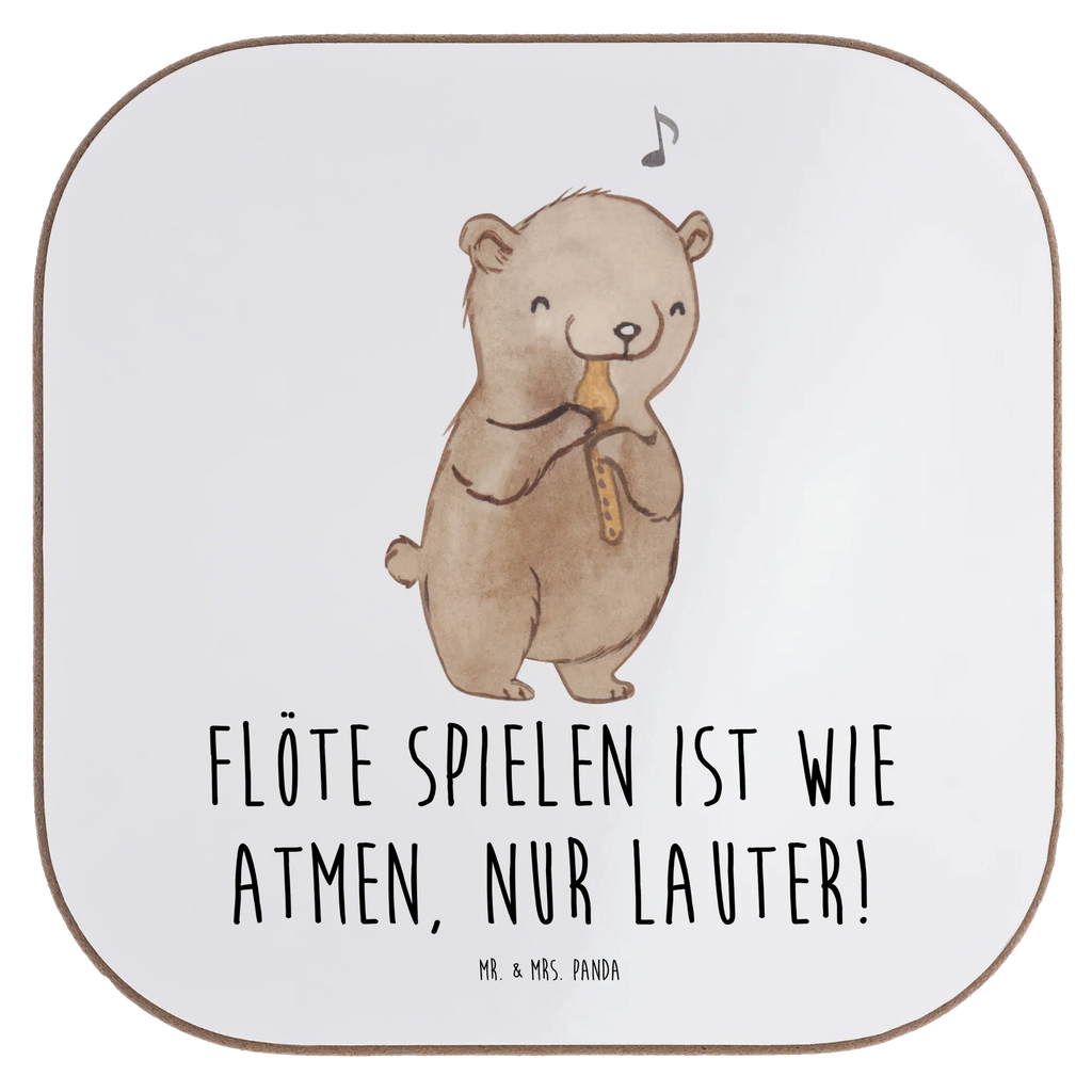 Square coaster Flöte spielen ist wie atmen, nur lauter! Bierdeckel, Untersetzer, Korkuntersetzer, Getränkeuntersetzer, Tassen Untersetzer, Untersetzer Holz, Glasuntersetzer, Untersetzer Gläser, Untersetzer aus Holz, Untersetzer Design, Untersetzer für Gläser, Holzuntersetzer, Instrumente, Geschenke Musiker, Musikliebhaber