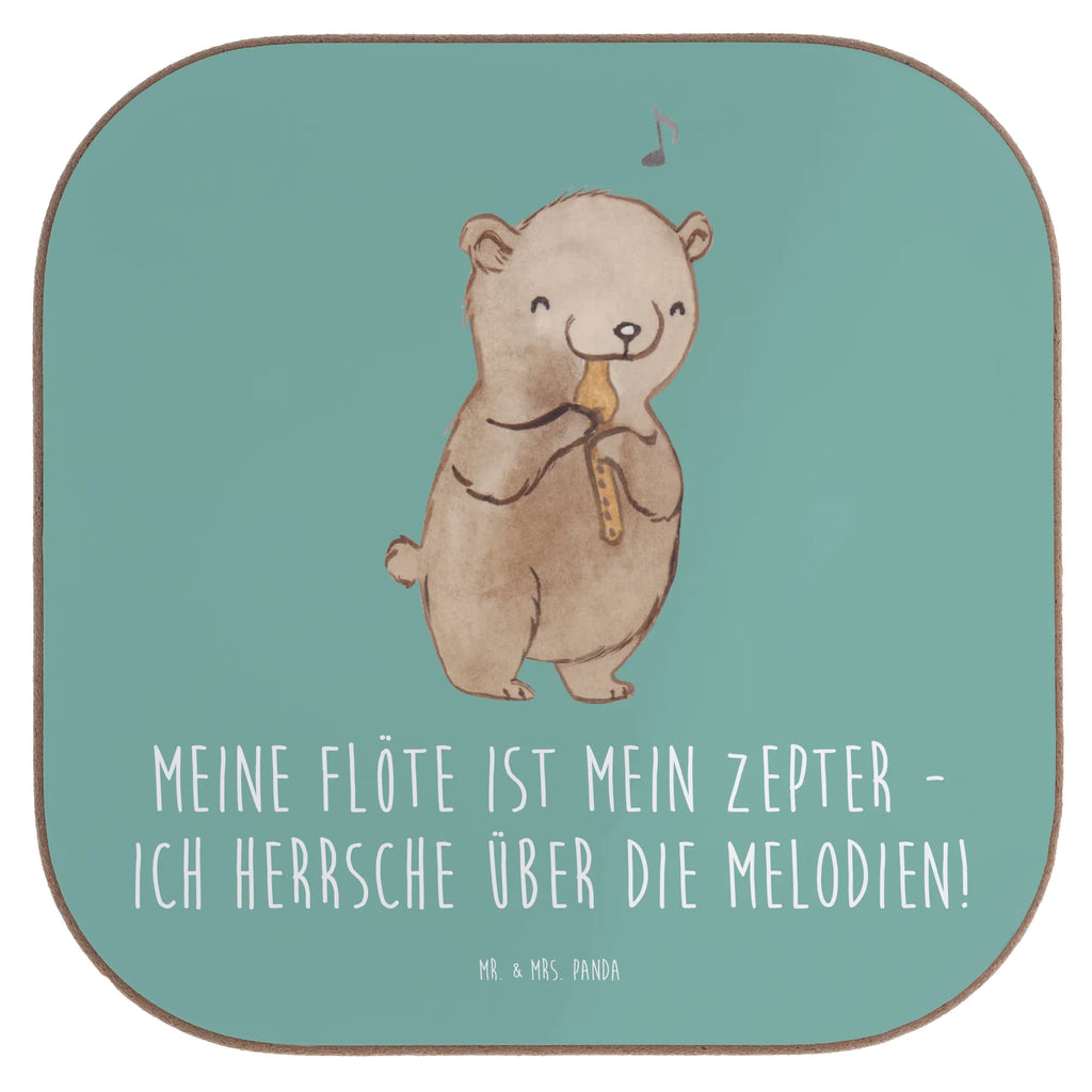 Square coaster Meine Flöte ist mein Zepter - ich herrsche über die Melodien! Untersetzer für Gläser, Untersetzer aus Holz, Untersetzer Holz, Holzuntersetzer, Tassen Untersetzer, Glasuntersetzer, Korkuntersetzer, Getränkeuntersetzer, Bierdeckel, Untersetzer, Untersetzer Design, Untersetzer Gläser, Instrumente, Geschenke Musiker, Musikliebhaber