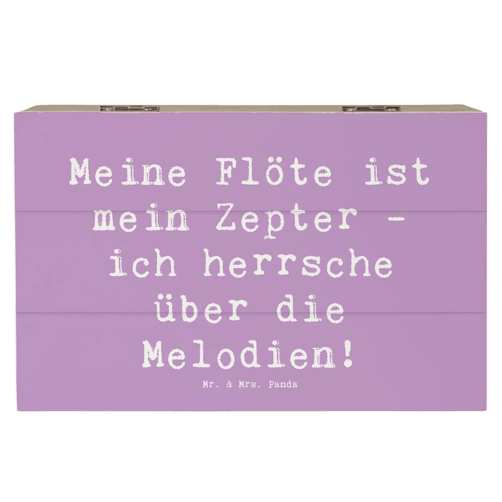 Holzkiste Spruch Flötenzauber Erinnerungsbox, Schatulle, Aufbewahrungsbox, Truhe, Schatzkiste, Geschenkdose, XXL, Holzkiste, Kiste, Dekokiste, Erinnerungskiste, Geschenkbox, Instrumente, Geschenke Musiker, Musikliebhaber