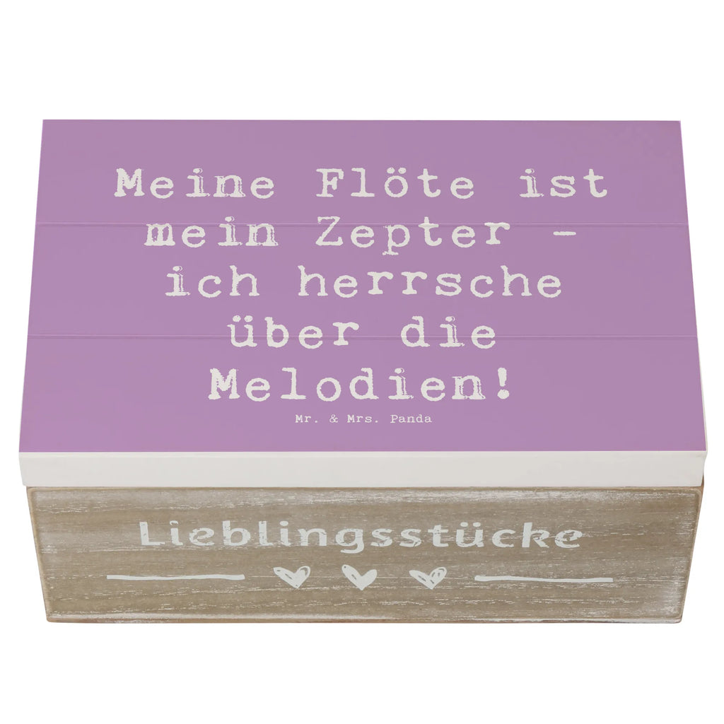 Holzkiste Spruch Flötenzauber Erinnerungsbox, Schatulle, Aufbewahrungsbox, Truhe, Schatzkiste, Geschenkdose, XXL, Holzkiste, Kiste, Dekokiste, Erinnerungskiste, Geschenkbox, Instrumente, Geschenke Musiker, Musikliebhaber