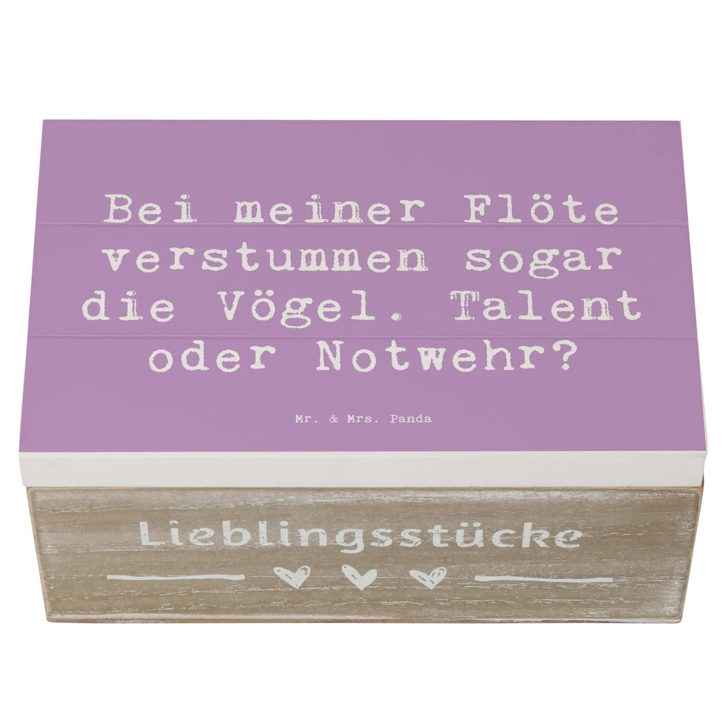 Wooden chest Saying Bei meiner Flöte verstummen sogar die Vögel. Talent oder Notwehr? Erinnerungskiste, Dekokiste, Geschenkbox, Kiste, XXL, Schatulle, Aufbewahrungsbox, Erinnerungsbox, Holzkiste, Truhe, Geschenkdose, Schatzkiste, Instrumente, Geschenke Musiker, Musikliebhaber