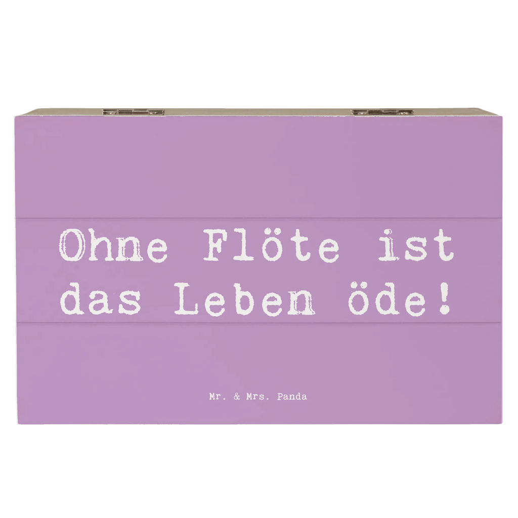 Wooden chest Saying Ohne Flöte ist das Leben öde! Aufbewahrungsbox, Schatzkiste, Holzkiste, Erinnerungskiste, Schatulle, Geschenkbox, Erinnerungsbox, XXL, Dekokiste, Kiste, Geschenkdose, Truhe, Instrumente, Geschenke Musiker, Musikliebhaber