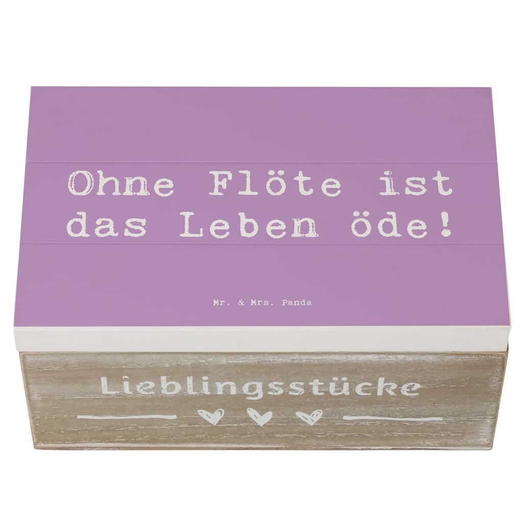 Wooden chest Saying Ohne Flöte ist das Leben öde! Aufbewahrungsbox, Schatzkiste, Holzkiste, Erinnerungskiste, Schatulle, Geschenkbox, Erinnerungsbox, XXL, Dekokiste, Kiste, Geschenkdose, Truhe, Instrumente, Geschenke Musiker, Musikliebhaber